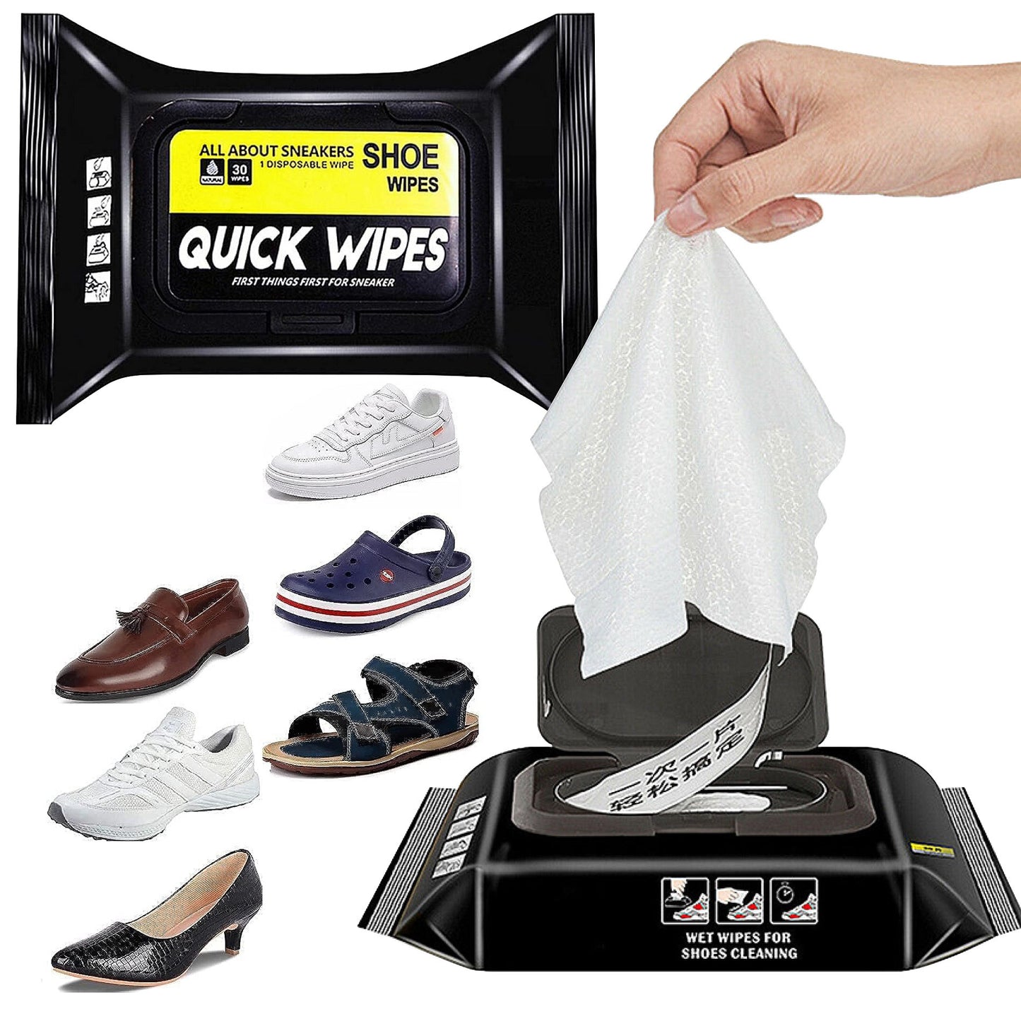 Toallitas para Zapatos x 30 Unidades